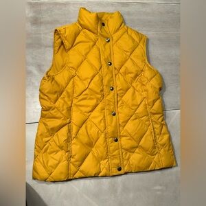 Lands End Quilted Down Vest with Snap Buttons